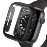 Hårdskal för Apple Watch-fodral 9 8 7 6 5 4 38 40 mm Tillbehör Skärmskydd iWatch Serie 44 mm 45 mm 41 mm 42 mm Svart 2 Svart 2 Svart 2 Black 2 Series 7 8 9 41mm