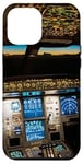 Coque pour iPhone 15 Pro Max Plane Cockpit Flight Instruments Aircraft Pilot Aviation Art