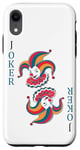 Coque pour iPhone XR Carte à jouer Joker - Motif amusant et facile à porter sur le devant et le dos