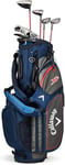 Callaway Golf XR 13 Piece Men's Complete Package Set - Left Hand Regular Graphite Blue/Red