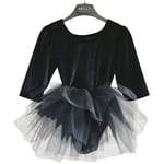 DOLLY by Le Petit Tom Velvet Planet Tutu Klänning Black | Svart | 8-10 years