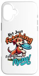 Coque pour iPhone 16 Plus Frisbee volant pour les amoureux des animaux de compagnie