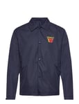 Ali Stacked Logo Coach Jacket Tops Overshirts Navy Double A By Wood Wood