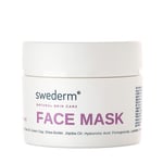 swederm FACE MASK Masque facial 4 en 1 hydratant pour le visage à l'acide hyaluronique, purifiant, soin du visage à l'argile verte, soin du visage pour les peaux grasses sèches, nettoyage hydratant,