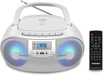 CD Players for Home with Remote Control, Portale Bluetooth CD Boombox with FM Ra