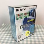 Sony Dvd+r Discs X5 Pack 4.7GB 120 Minutes New Sealed