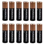 Shrink Pack Of 12X Duracell AA Alkaline Batteries LR6 MX1500 MN1500