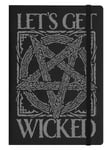 Notebook Let's Get Wicked A5 Hard Cover Black 14x21cm