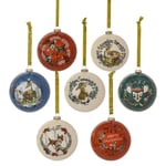 Disney Bambi Enchanted Forest Set of 7 Christmas Baubles