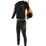 MEETYOO Ensemble de sous-Vêtements Thermiques Homme, Sport Base Layer Maillot Manches Longues Pantalon Quick Dry Sou Vetement pour L'entraînement Ski Running Randonnée