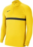 Nike Academy 21 Drill Top M CW6110 719 -verryttelypaita, keltainen