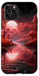 Coque pour iPhone 11 Pro Pin Tree Autumn Night Forest Scène