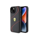 Ferrari Bakdeksel med logo til iPhone 15 - Sort