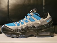 Nike Air Max 95 By You UK 9 EUR 44 Black Wolf Grey Blue DX5389 900