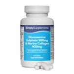 Glucosamine 500mg & Marine Collagen 400mg *120 Tablets *Synergistic Formulation