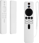 Étui Compatible avec Xiaomi TV Box S (2nd Gen) Coque - Coque télécommande TV en Silicone - Blanc