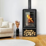 Poêle à bois en acier Bestove Pull 7kW noir 67m²