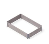 Upyard GardenBox Jardinière surélevée Moderne en Bois pour Jardin et terrasse Certifié PEFC, 120 x 80 x 19,5, Gris