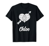 Chloe Cupid Heart With Arrow Cute Love Name Chloe T-Shirt