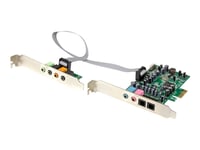 Startech.Com 7.1 Channel Sound Card - Pci Express - 24-Bit - 192Khz - Spdif Digital Optical And 3.5Mm Analog Audio (Pexsound7ch) - Lydkort - 192 Khz - 7.1 - Pcie - Cm8828 - Lav Profil - For P/N: Bndtb10gi, Bndtb210gsfp, Bndtb310gndp, Bndtb410gsfp, B