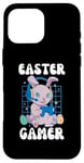 Coque pour iPhone 16 Pro Max Lapin de jeu de Pâques - Design de jeu de Pâques pour garçons et filles