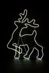 Christmas Neon Rope Light Silhouette Walking Reindeer Outdoor Wall Garden Decor