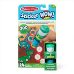 Melissa & Doug Sticker WOW Estampeuse à Autocollants et Bloc d'activités de 24 Pages, 300 Autocollants, Art et Bricolage, Jouet à Manipuler, Personnage à Collectionner - Dinosaure