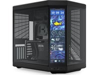 Hyte Y70 Touch Infinite Pitch Black Atx Midi Tower Gaming Gehäuse Schwarz Seitenfenster