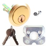 REPLACEMENT BRASS YALE RIM CYLINDER Front Door Lock Universal Fit Night Latch