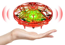 Kiztoys UFO Mini Drone Enfant, Flying Ball Boule Volante Hand Spinner flying spinner Jeux Exterieur avec Lumières LED, Cadeau Jouets Volants pour Garcon Fille Intérieur Extérieur