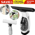 Cordless Window Vac Rechargeable Vacuum Cleaner Squeegee Hand-Held Cleaning Tool