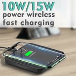 10w/15w Qi Wireless Charger Fast Charging Dock Stand For Iphone B Black 15w