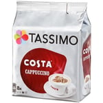 Tassimo Costa Cappuccino Coffee Pods 1 Pack 8 Large Cup Size T Disc Pods 215ml