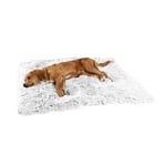 Best Friends by Sheri Calming Shag Fur Pet Throw Blanket, Frost, 30"x40"