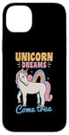 iPhone 14 Plus Unicorn rainbow - Unicorn dreams come true Case