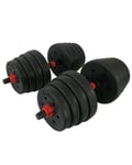 LEVITY Premium Fitness Dumbbell & Barbell weightset 30kg