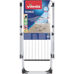 Vileda Séchoir À Linge Mod Double Extensible Séchoir En Acier Avec Roues