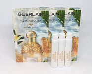 3x GUERLAIN Aqua Allegoria NETTARE DI SOLE Eau De Toilette (3x1.5ml Sample Size)