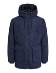 JACK & JONES Parka Jjconstruct Veste, Blazer Bleu Marine, M Homme