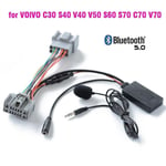 Bil Bluetooth 50 Trådlös Telefonsamtal Handsfree Aux In Adapter För Volvo C30 S40 V40 V50 S60 S70 C70 V70 Xc70 S80 Xc90 Med Mic-Xin