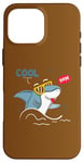 Coque pour iPhone 16 Pro Max Cool Dude – Soyez votre auto-rester au frais – Requin cool avec lunettes