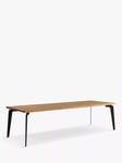 John Lewis Reigate Fixed Dining Table, Straight Edge, Solid Oak Natural Oil