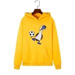 3DWY Women Oversized Hooded Sweatshirt Streetwear Harajuku Cartoon Football Bird Print Warm Cute Animals Hoodies Polerones