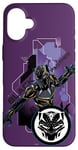 Coque pour iPhone 16 Plus Costume technique Marvel Black Panther Wakanda et masque de panthère