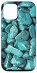 Coque pour iPhone 15 Pro Turquoise Stone Jewelry Mineral Boho Natural Elegant Retro