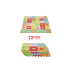 Yzmrbdqc - 72 pièces Puzzle Tapis Dalle Mousse Bébé Non Toxiques Tapis de Sol épais Tapis de Jeu de clture Enfant 140 140 cm