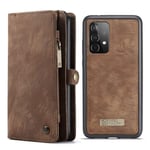 CaseMe Multi-slot Plånboksfodral Samsung Galaxy A52 5G Brun