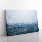 Ocean Rain In Cambodia Painting Modern Art Canvas Wall Art Print Ready to Hang, Framed Picture for Living Room Bedroom Home Office Décor, 76x50 cm (30x20 Inch)