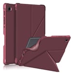 Samsung Galaxy Tab A7 Lite 8.7" Fleksibelt Origami Cover - Rød