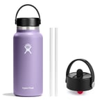 Hydro Flask Wide Mouth Flex Cap + Straw Cap, 946 ml (32oz), Moonshadow